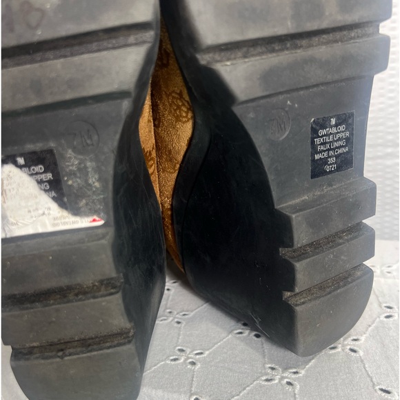 Guess Womens Tabloid Brown Wedges Ankle Boots Shoes 7 Medium - Picture 12 of 12